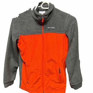 Columbia Charcoal and Bright Orange Fleece Jacket | EUC | Sz M